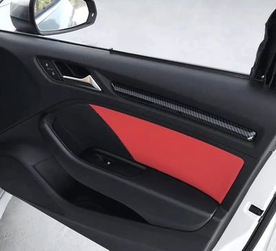 Inserts portes carbone Audi A3 8V - vue de face - Becquet Voiture