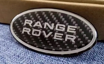 Insigne Range Rover Noir Chrome - vue de profil - Becquet Voiture