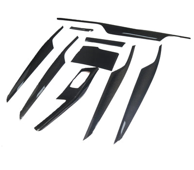 Intérieur Fibre Carbone BMW Série 5 M5 G30 F90 9 Pièces - vue de profil - Becquet Voiture