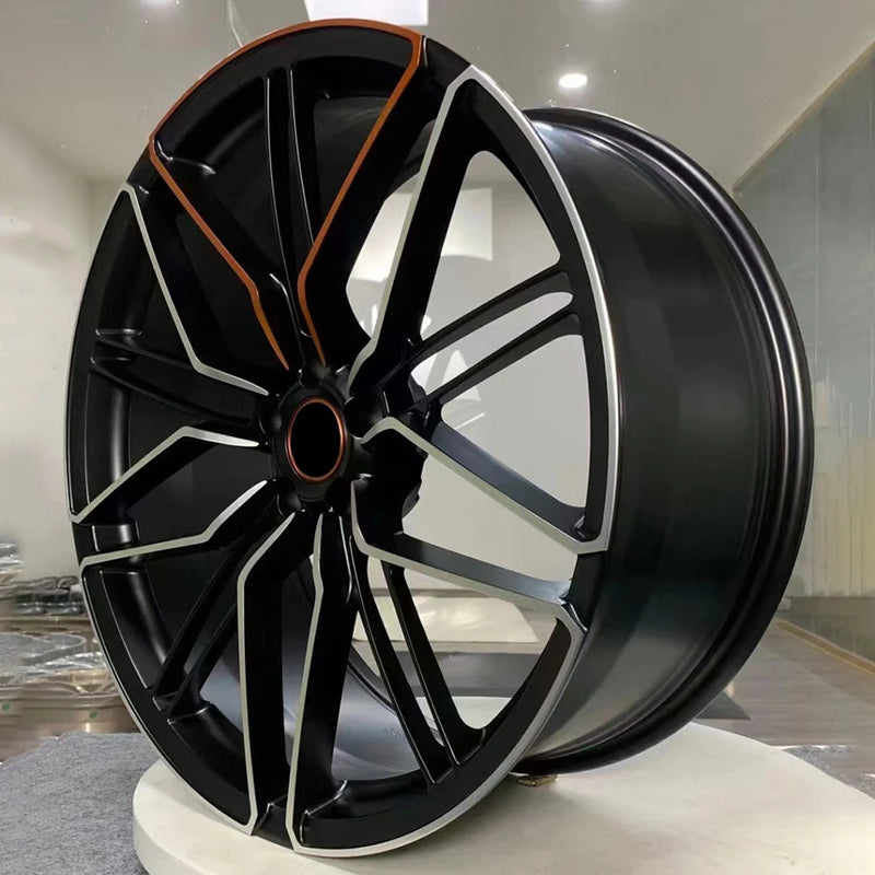 Jantes Forgées Sur Mesure 16-23 Pouces Audi BMW Mercedes Tesla - installé sur véhicule - Becquet Voiture