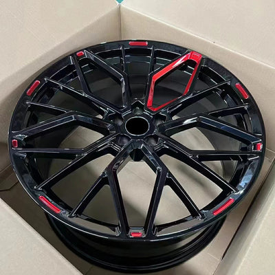 Jantes Forgées Sur Mesure 16-23 Pouces Audi BMW Mercedes Tesla - vue de profil - Becquet Voiture