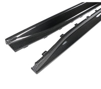Jupes Latérales 3D Fibre Carbone BMW M3 G80 G82 - vue de profil - Becquet Voiture