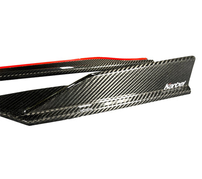 Jupes Latérales Fibre Carbone BMW G87 M2 - vue arrière - Becquet Voiture