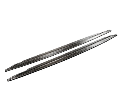 Jupes Latérales Fibre Carbone BMW M3 G80 G82 - vue de profil - Becquet Voiture