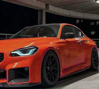 Jupes Latérales MHC Carbone BMW M2 G87 - détail du montage - Becquet Voiture