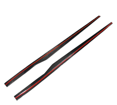 Jupes Latérales MHC Carbone BMW M2 G87 - vue de face - Becquet Voiture