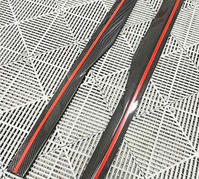 Jupes Latérales MHC Carbone BMW M2 G87 - vue de trois-quarts - Becquet Voiture