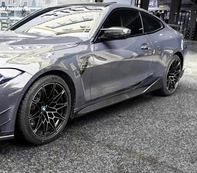 Jupes Latérales MP Carbone BMW M3 G80 G81 G82 G83 - installé sur véhicule - Becquet Voiture