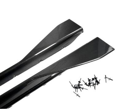 Jupes Latérales MP Carbone BMW M3 G80 G81 G82 G83 - vue arrière - Becquet Voiture