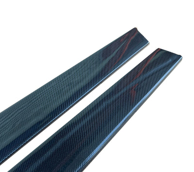 Jupes Latérales MP Fibre Carbone BMW F80 F82 - vue de profil - Becquet Voiture