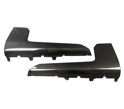 Jupes Latérales MP Fibre Carbone BMW G87 M2 - vue de face - Becquet Voiture