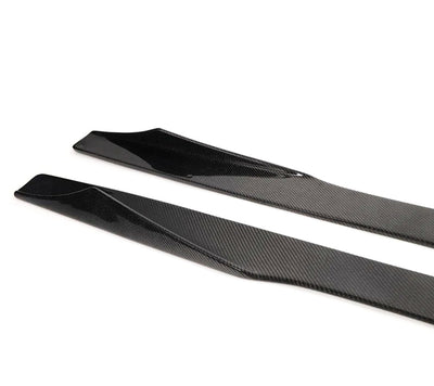 Jupes Latérales MTC Carbone Sèche BMW M2 F87 - vue arrière - Becquet Voiture