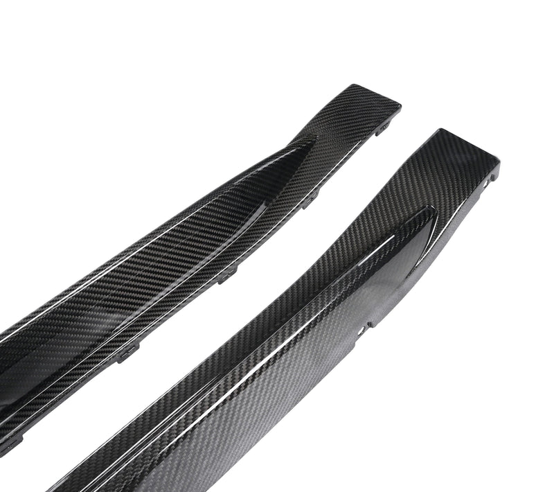 Jupes Latérales OEM+ Fibre Carbone BMW M3 G80 G82 - vue arrière - Becquet Voiture