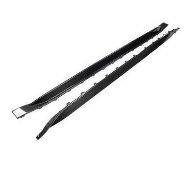 Jupes Latérales OEM+ Fibre Carbone BMW M3 G80 G82 - vue de profil - Becquet Voiture