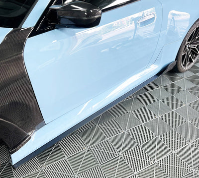 Jupes Latérales Style A Fibre Carbone BMW G87 M2 - vue arrière - Becquet Voiture
