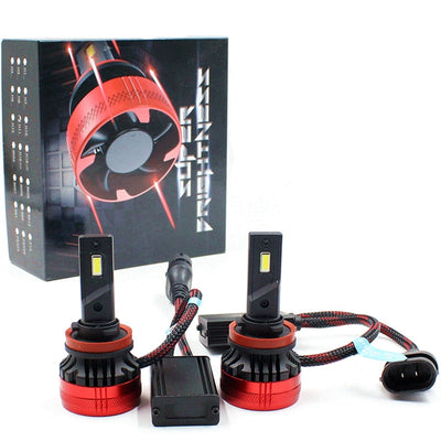 Kit 2 Ampoules LED H10 6500K 110W 20000LM - vue de face - Becquet Voiture