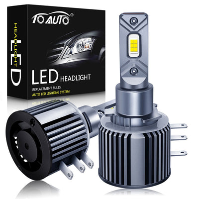 Kit 2 Ampoules LED H15 6000K 80W 25000LM - vue de face - Becquet Voiture