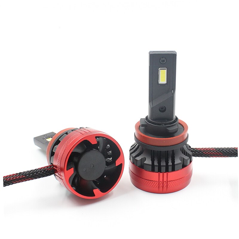 2er-Set LED-Lampen H16 6500K 110W 20000LM - Rückansicht - Becquet Voiture