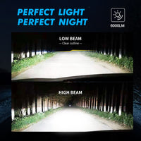 Kit of 2 H3 6000K 24W LED Bulbs - rear view - Becquet Voiture
