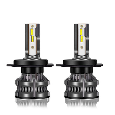 Kit 2 Ampoules LED H4 F2 60W 6500K 10000LM - vue de face - Becquet Voiture