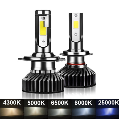 Kit 2 Ampoules LED H7 F2 Pro 120W 4300K - vue de profil - Becquet Voiture