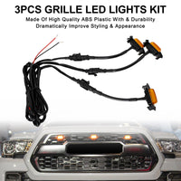 Kit 3 LED Ambre Calandre Toyota Tacoma TRD PRO 2001-2023 - vue arrière - Becquet Voiture