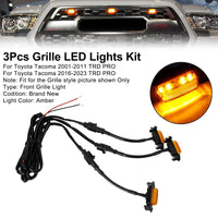 Kit 3 LED Ambre Calandre Toyota Tacoma TRD PRO 2001-2023 - vue de profil - Becquet Voiture