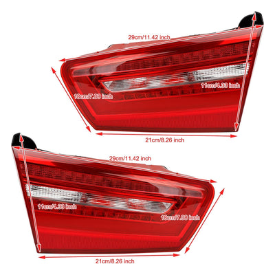 Kit 4 Feux Arrière LED Audi A6 C7 Berline 2012-2015 - installé sur véhicule - Becquet Voiture