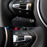 Kit boutons aluminium volant BMW X1 F48 - Tuning intérieur - vue arrière 2 - Becquet Voiture