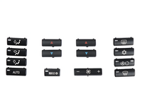 Kit boutons climatisation chauffage BMW Série 5 E39 1996-2003 - vue de profil - Becquet Voiture