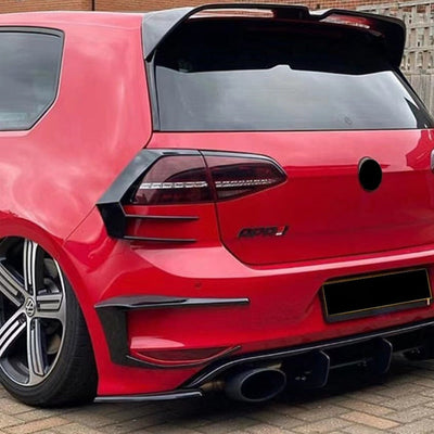 Kit Canard Pare-Choc Arrière Golf 7 GTI R - détail du montage - Becquet Voiture