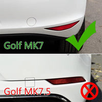 Entenbürzel-Set für Heckstoßstange Golf 7 GTI R - Draufsicht - Becquet Voiture