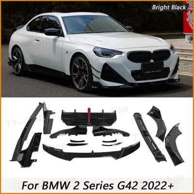 Kit Carrosserie Carbone BMW Série 2 G42 M240i 2022+ - vue de face - Becquet Voiture