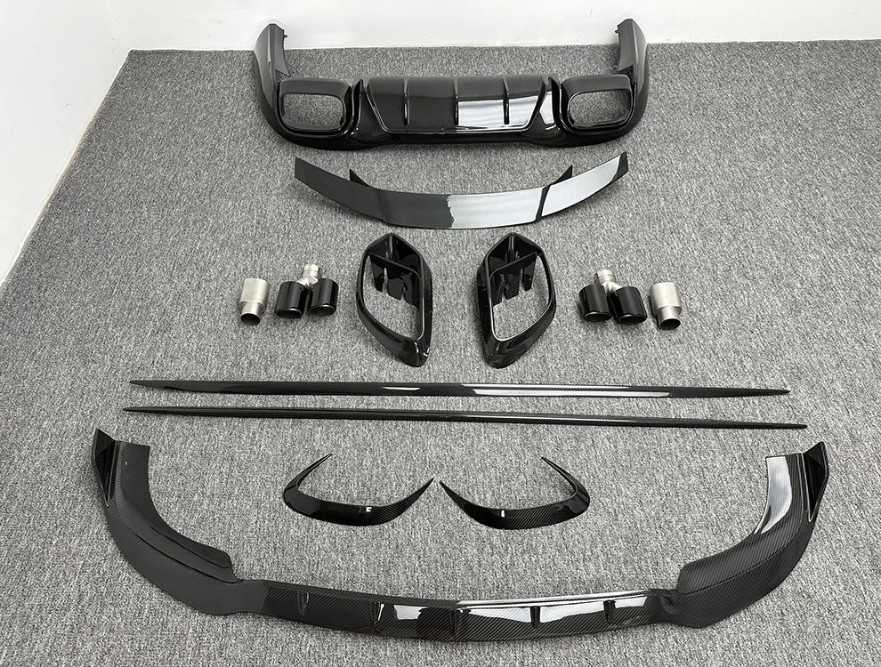 Kit Carrosserie Carbone Mercedes AMG GT53 2019-2020 - vue de face - Becquet Voiture