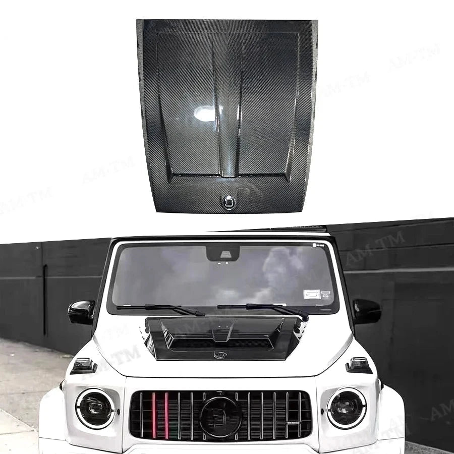 Kit Carrosserie Carbone Mercedes Classe G W463 1997-2016 - vue de face - Becquet Voiture
