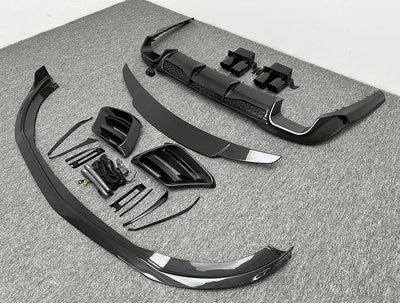 Kit Carrosserie Carbone Mercedes Classe S W223 2021-2024 - vue de face - Becquet Voiture