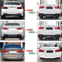 Kit Carrosserie Noir Brillant BMW Série 3 F30 2013-2019 - vue de trois-quarts - Becquet Voiture