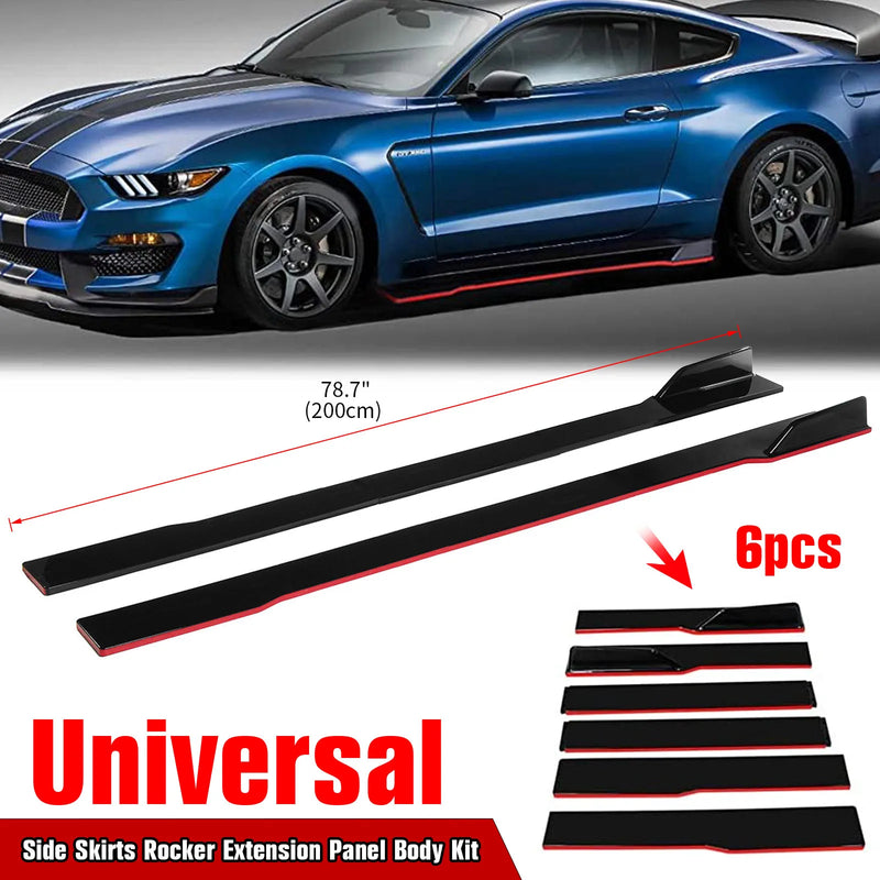 Kit Carrosserie Universel Lame Avant Bas de Caisse - installé sur véhicule - Becquet Voiture