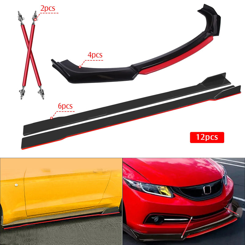 Kit Carrosserie Universel Lame Avant Bas de Caisse - vue arrière 2 - Becquet Voiture