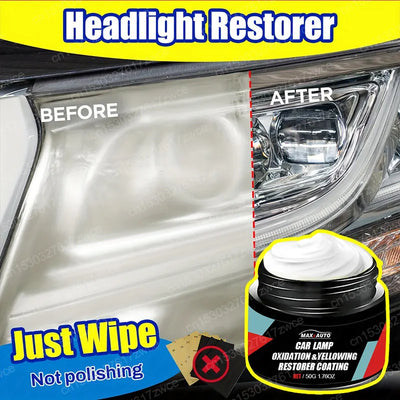 Kit de Restauration et Polissage de Phares Anti-Oxydation - installé sur véhicule - Becquet Voiture