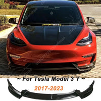Diffusor-Set für vordere Stoßstange Tesla Model 3 Y 2017-2023 - Vorderansicht - Becquet Voiture
