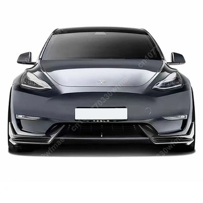 Kit Diffuseur Pare-Chocs Avant Tesla Model 3 Y 2017-2023 - vue de profil - Becquet Voiture