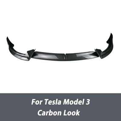 Kit Diffuseur Pare-Chocs Avant Tesla Model 3 Y 2017-2023 - vue rapprochée - Becquet Voiture