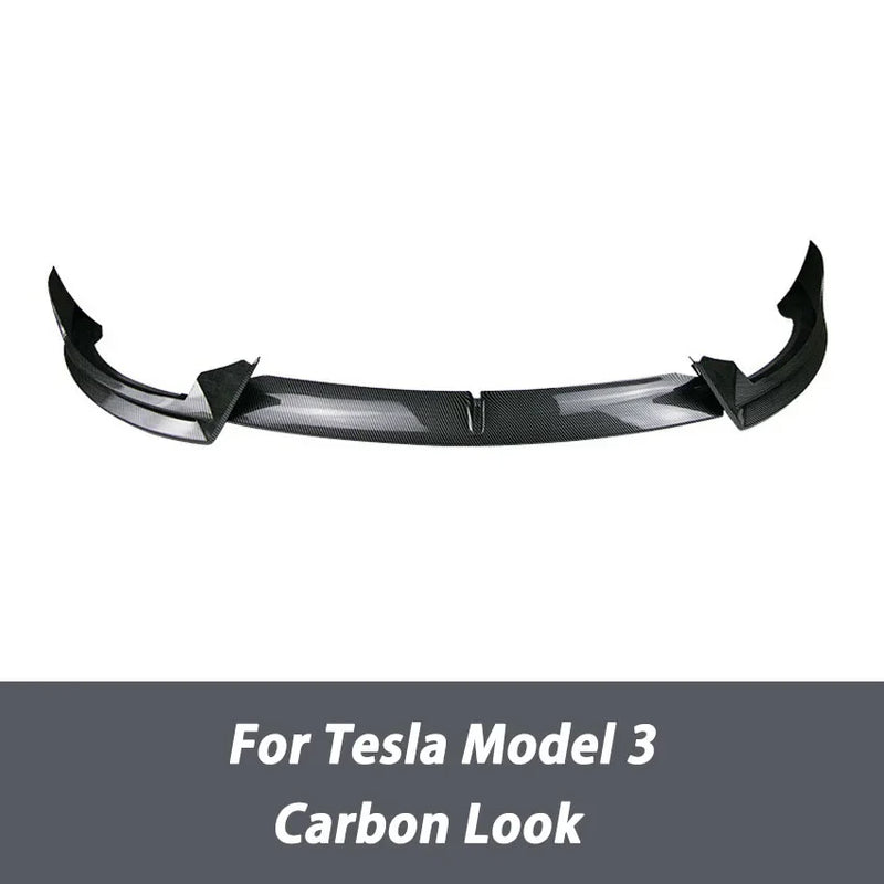 Diffusor-Set für vordere Stoßstange Tesla Model 3 Y 2017-2023 - Nahansicht - Becquet Voiture