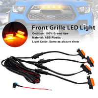 Kit Éclairage LED Calandre Toyota Tacoma 2016-2023 Jaune Ambre - installé sur véhicule - Becquet Voiture