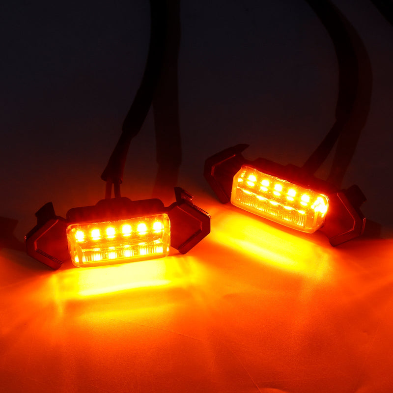 Kit Éclairage LED Calandre Toyota Tacoma 2016-2023 Jaune Ambre - vue rapprochée - Becquet Voiture
