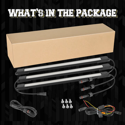Kit Eclairage LED Etanche Benne Camion Universel - détail du montage - Becquet Voiture