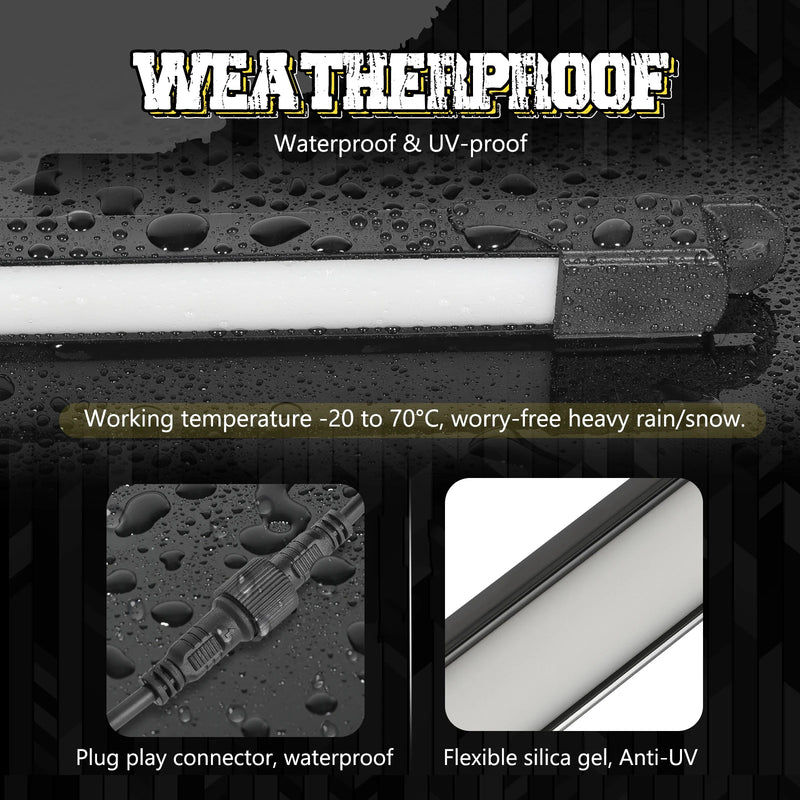 Universal Waterproof LED Truck Bed Lighting Kit - three-quarter view - Becquet Voiture