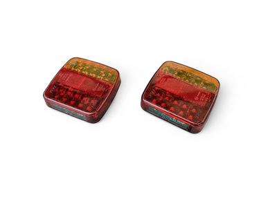 Kit feux remorque LED magnétiques sans fil rechargeable USB - vue arrière - Becquet Voiture