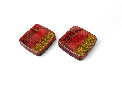 Kit feux remorque LED magnétiques sans fil rechargeable USB - vue de trois-quarts - Becquet Voiture